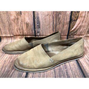 Frye Milly Leather A-Line Slip On Flats Loafers Womens 9 B (2f33)